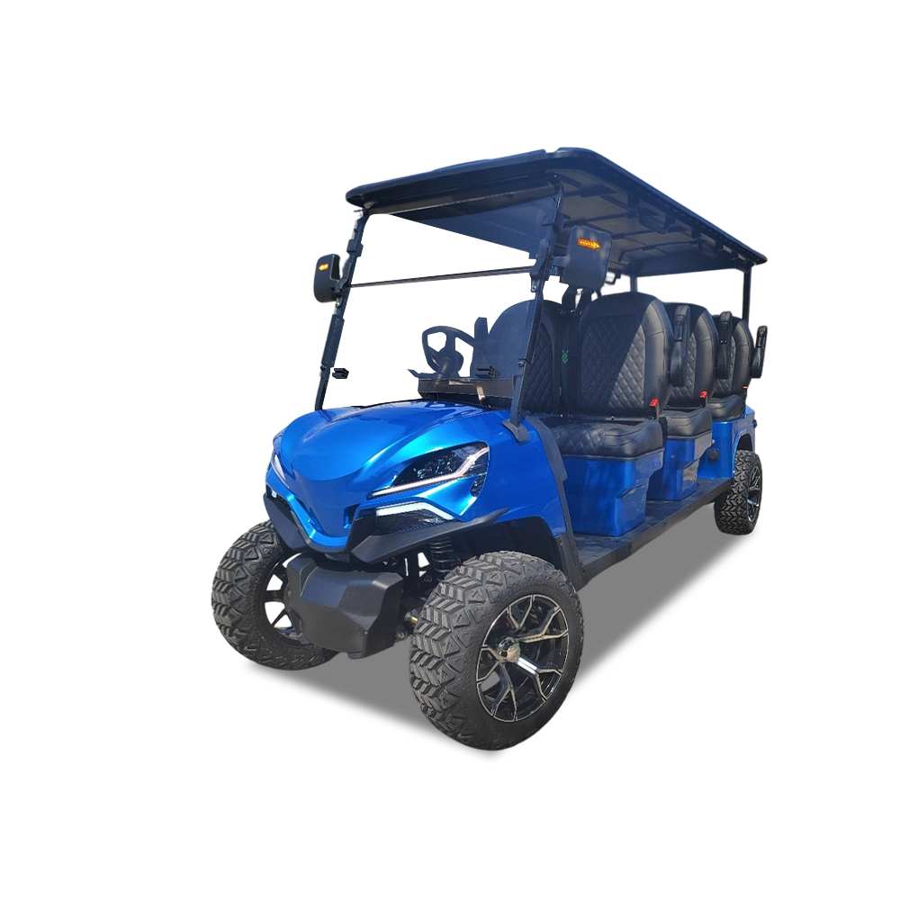 Model S gas golf cart 4 seat 6 seat passenger layout