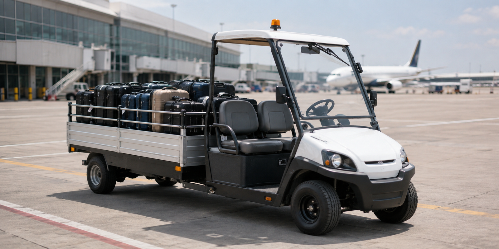 airport luggage golf cart custom platform