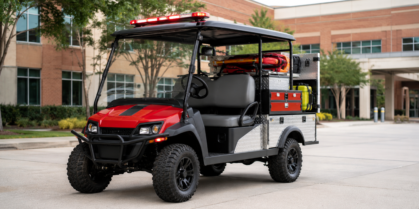 emergency service golf cart custom utility vehicle
