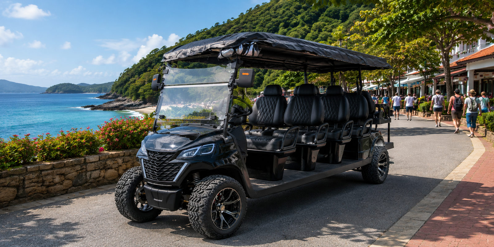tourism park event venue golf cart solution