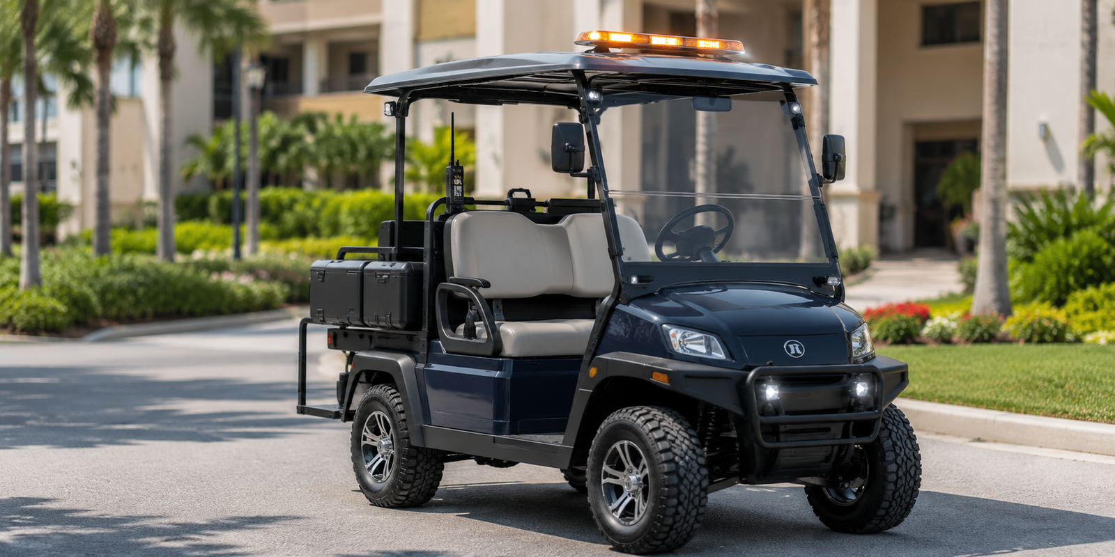 security patrol golf cart for campus resort and community routes