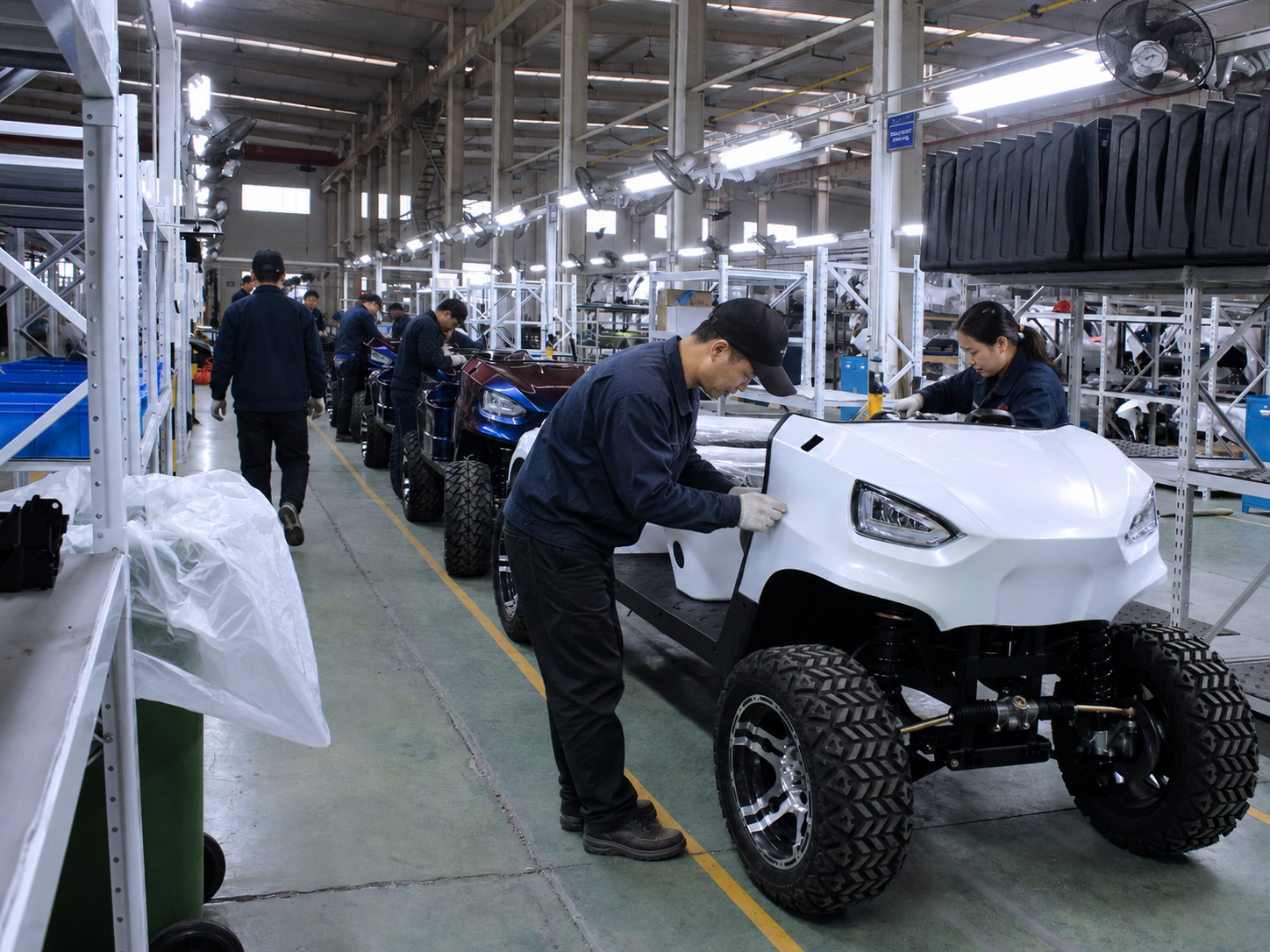 Shining Vehicle electric golf cart manufacturing line