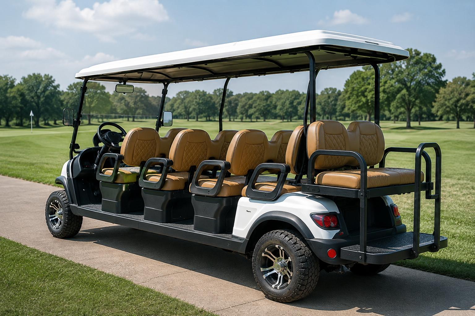 custom golf cart seat layout design
