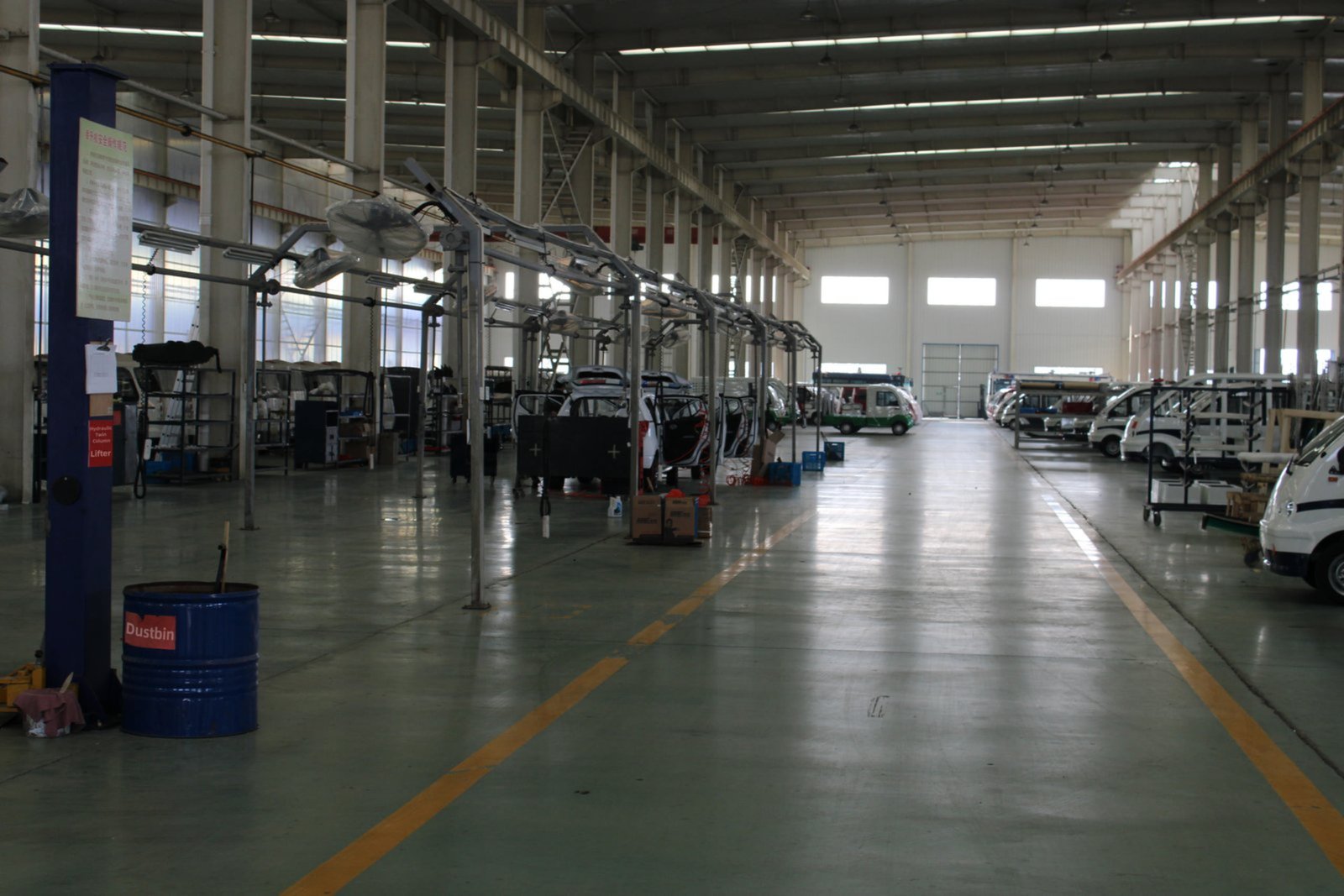 Shining Vehicle golf cart manufacturer factory aerial view