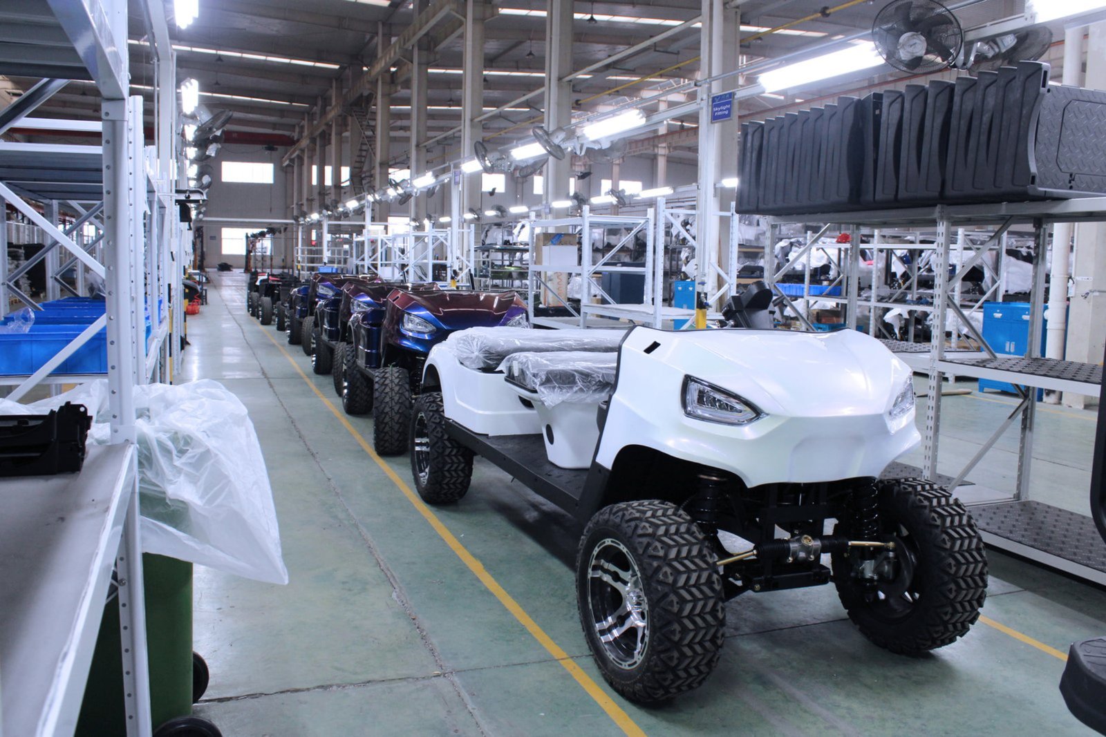 Shining Vehicle golf cart manufacturer assembly and inspection